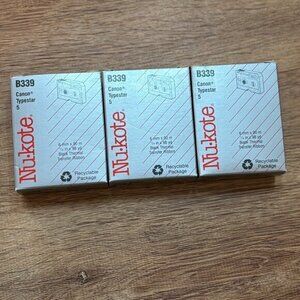 nukote b339 canon typestar 5 black thermal transfer ribbon bundle of 3 Sealed